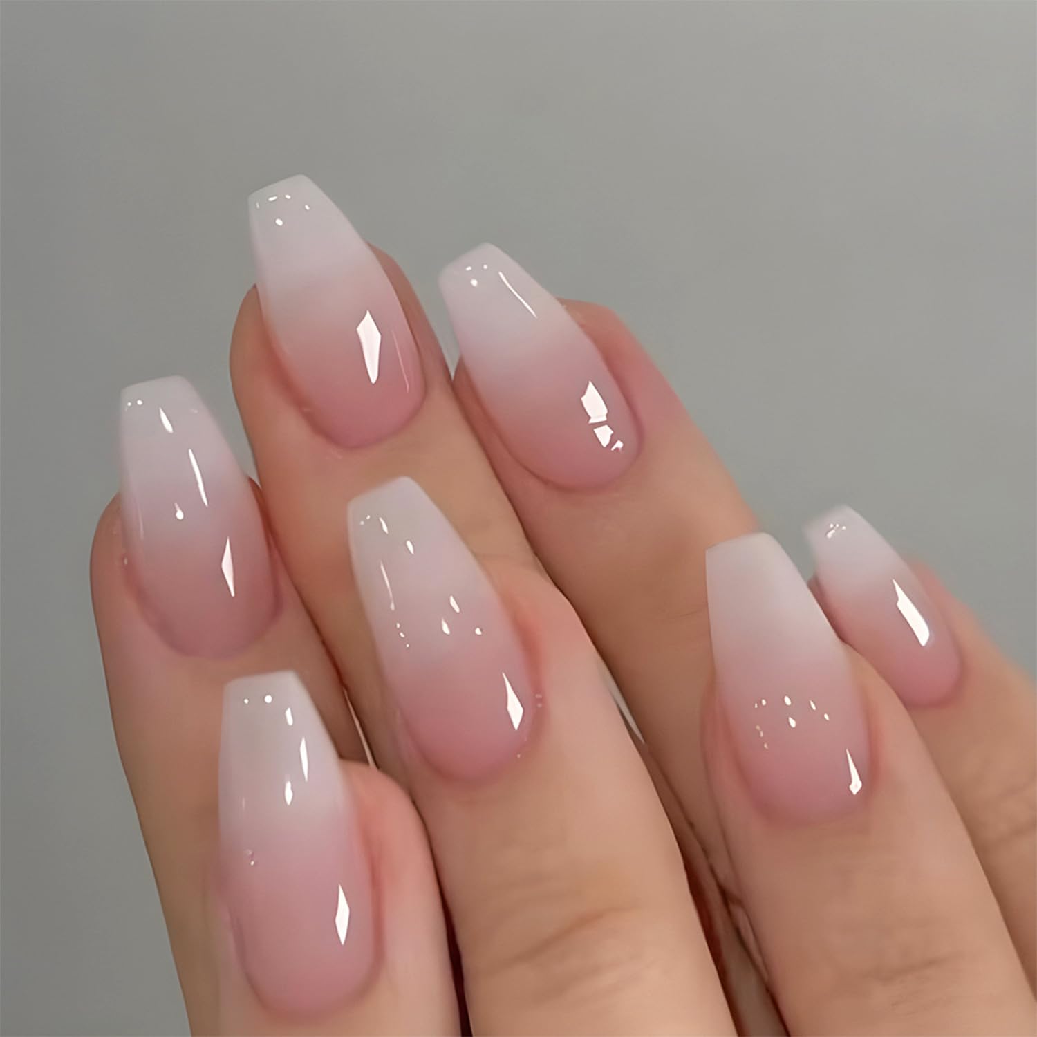 Nail Art Glossy - Набор из 24 глянцевых коротких наклеек