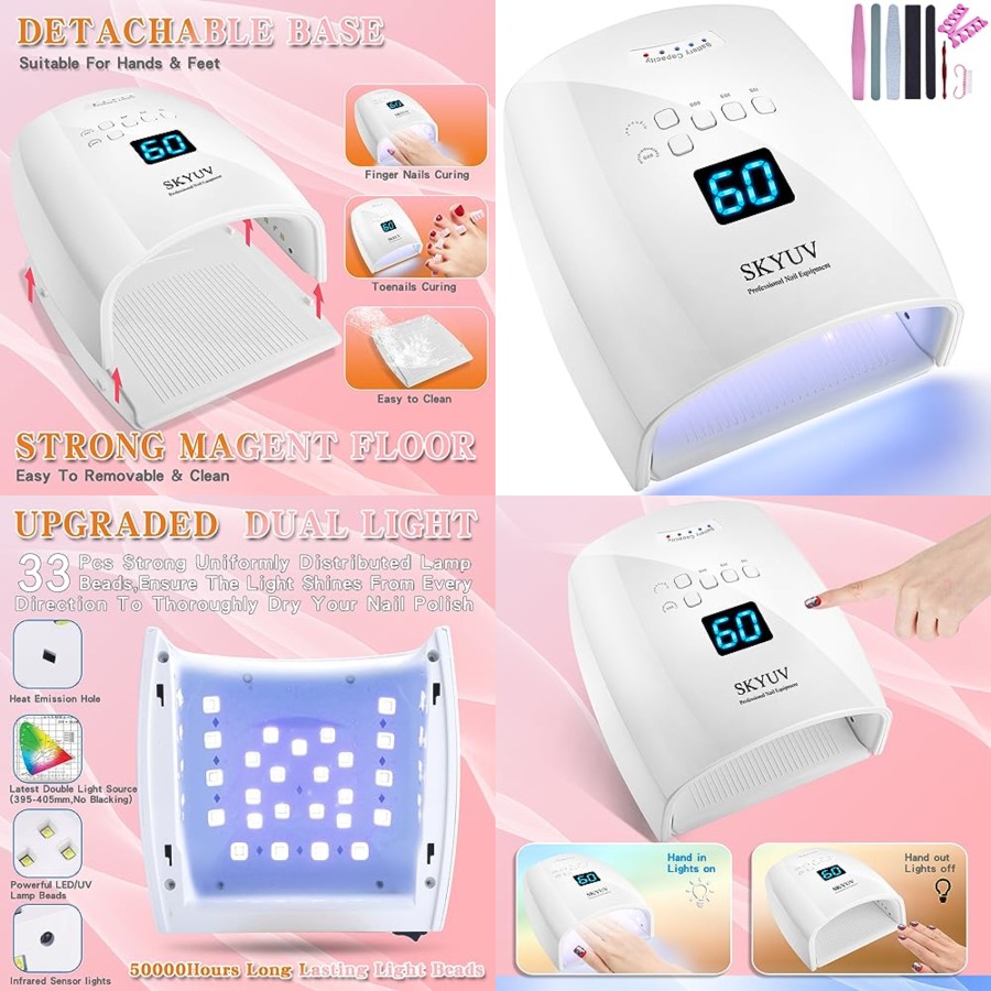 Uv Led Lamp Nail - Перезаряжаемая УФ-светодиодная лампа для быстрой сушки