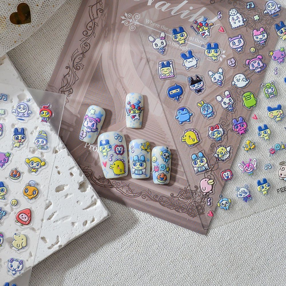 Nail Art Design - Наклейки для ногтей с 3D-рельефным изображением