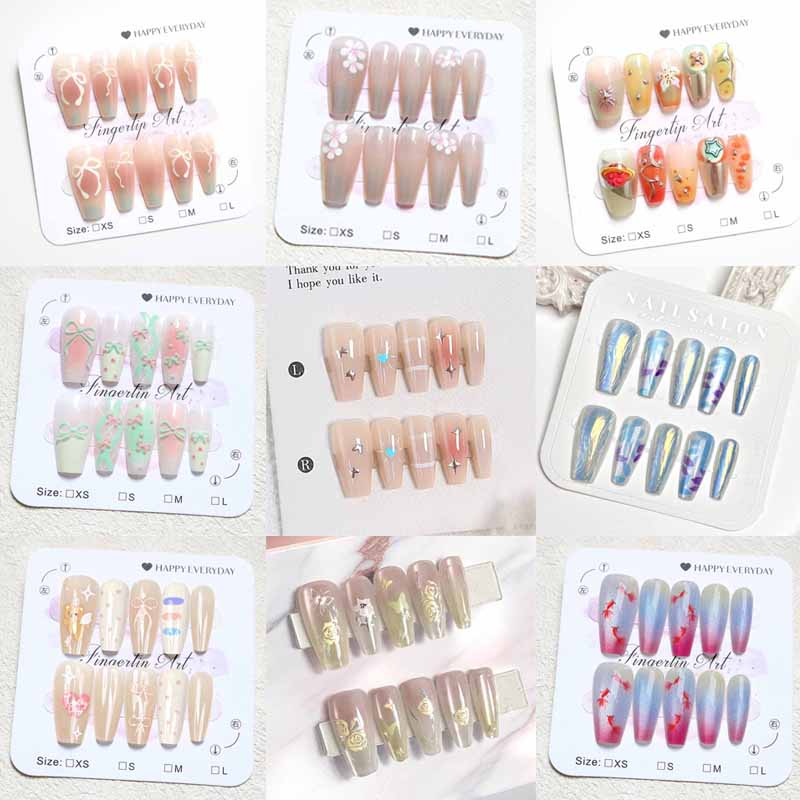 Nail Art French Nails - 10 шт., женские туфли во французском