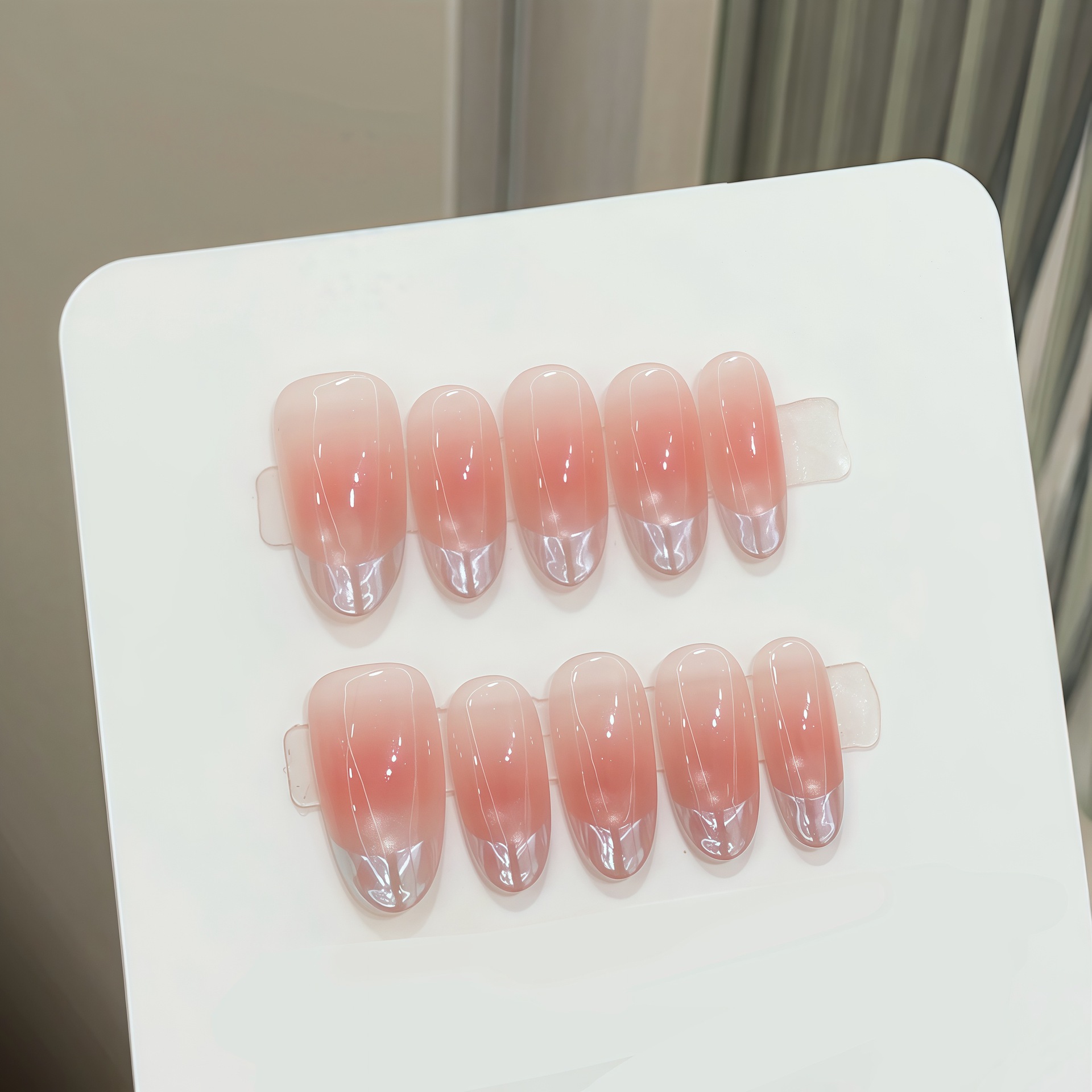 Nail Art French Nails - 10 шт. Накладные ногти ручной работы,