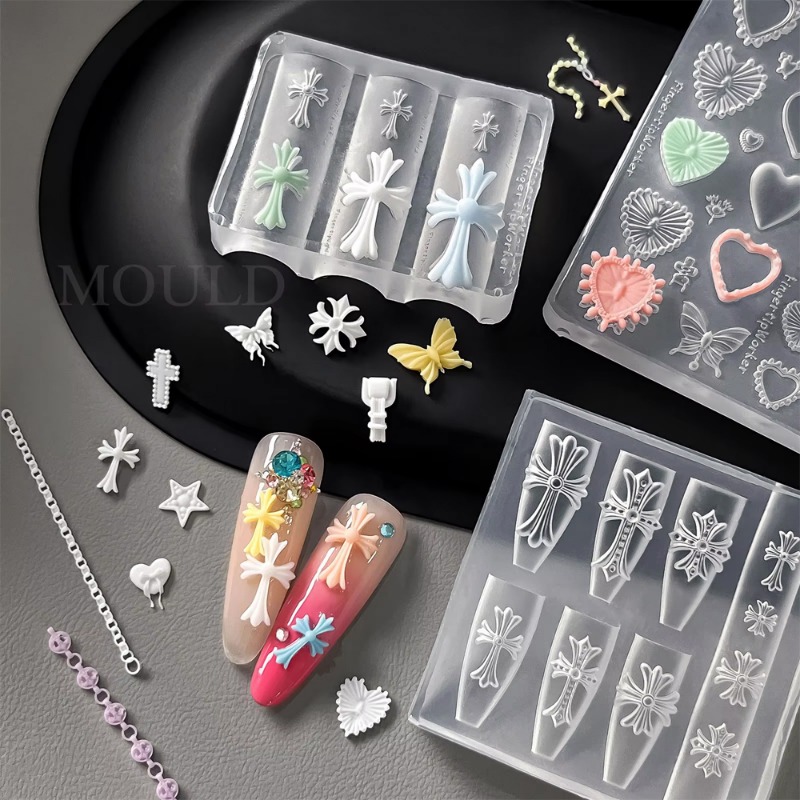 Силиконовые формы для дизайна  – обзор и цена Nail Art Gothic
