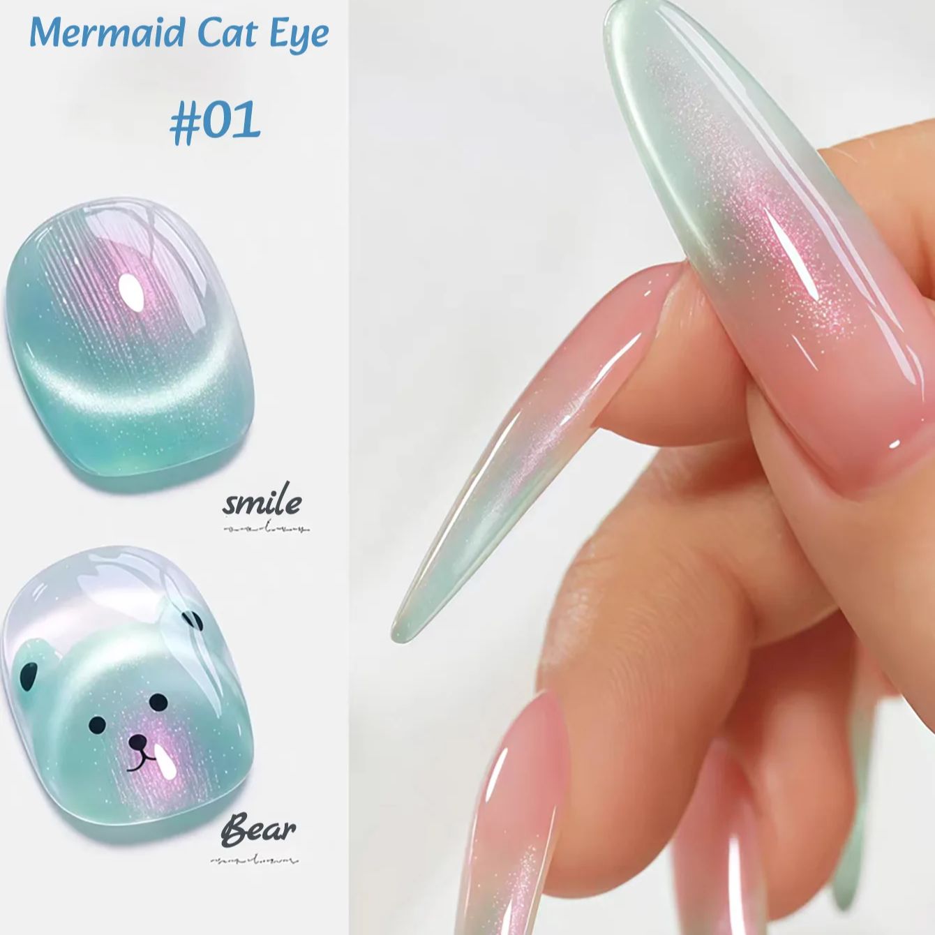 1 шт. ZH Летний очаровательный – обзор и цена Nail Art Cat Eye Pink