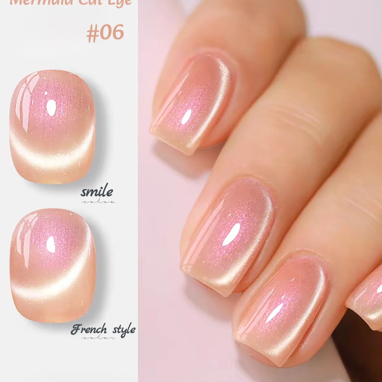 1 шт. ZH Летний очаровательный – обзор и цена Nail Art Cat Eye Pink