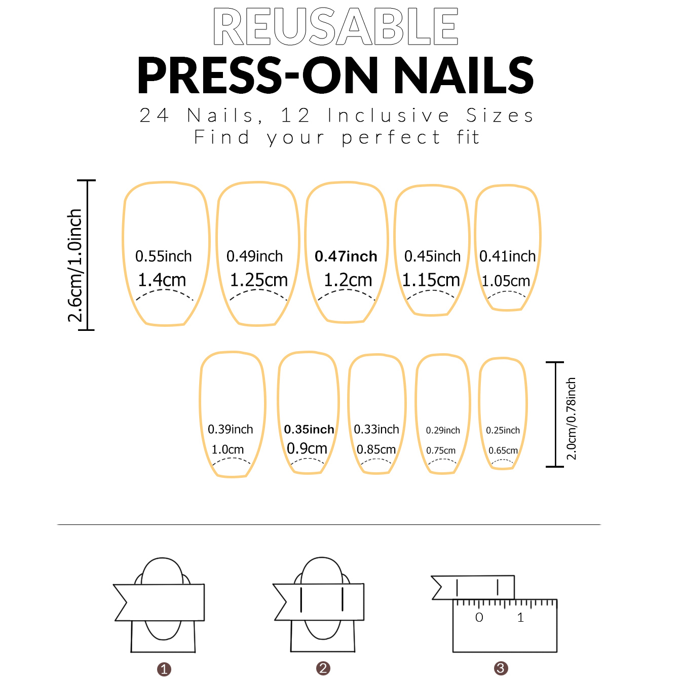 Набор из 24 глянцевых коротких – обзор и цена Nail Art Glossy
