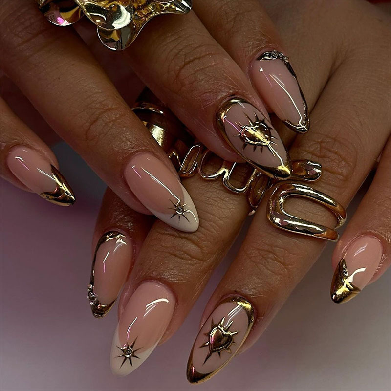 24 шт. ретро-накладных ногтей  – обзор и цена Nail Art French Nails