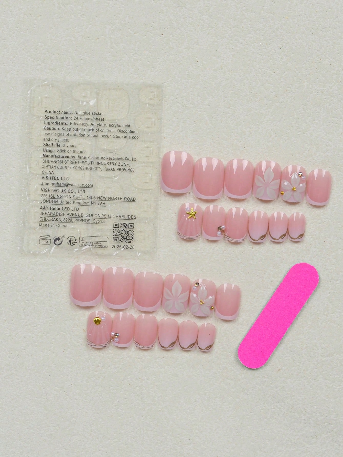 24 шт. коротких квадратных бел – обзор и цена Nail Art French Nails