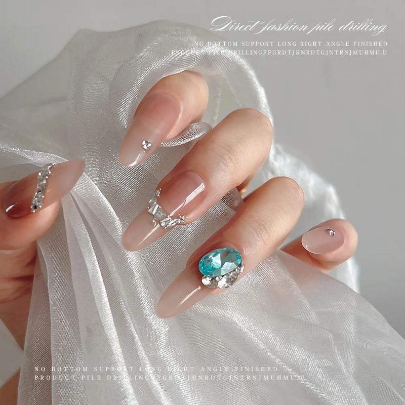 5 шт. стразы для ногтей в форм – обзор и цена Nail Art Emerald Green