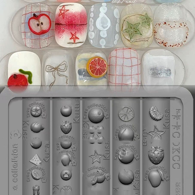 Новая силиконовая форма для но – обзор и цена Nail Art Strawberry