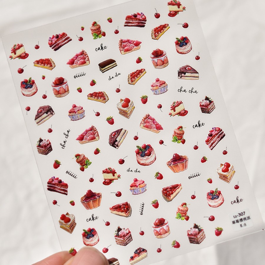 1 шт. 5D клубничный шоколадный – обзор и цена Nail Art Strawberry