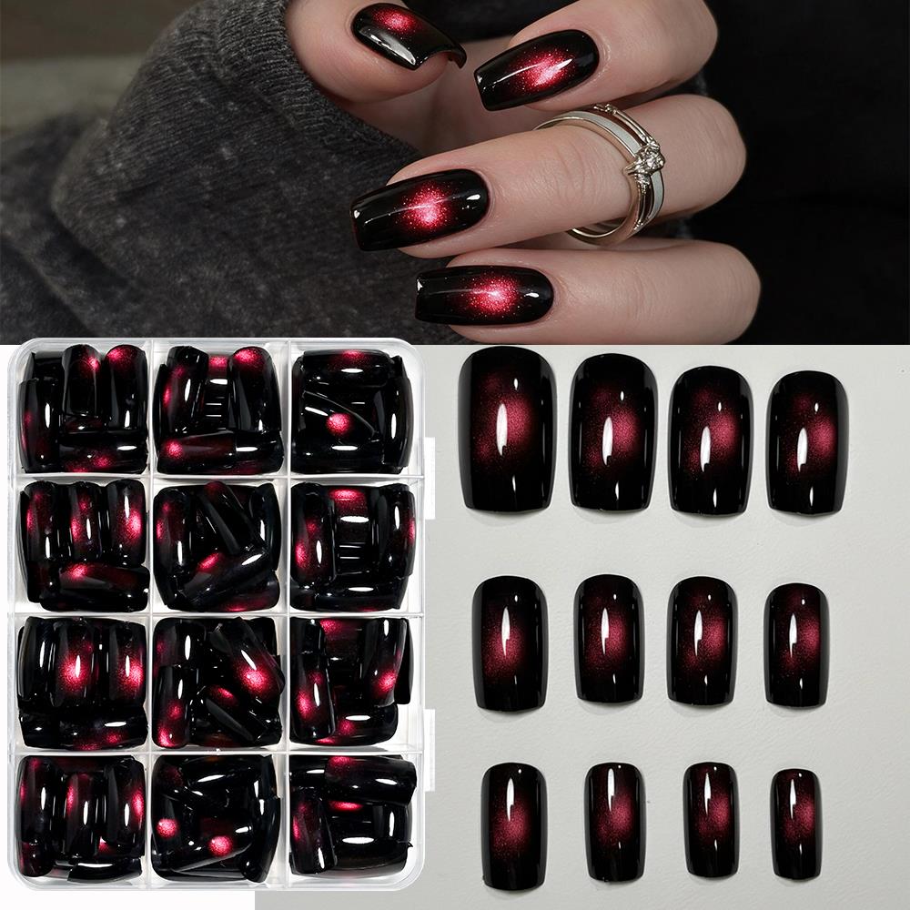 144 шт. глянцевых красных стек – обзор и цена Nail Art Glossy