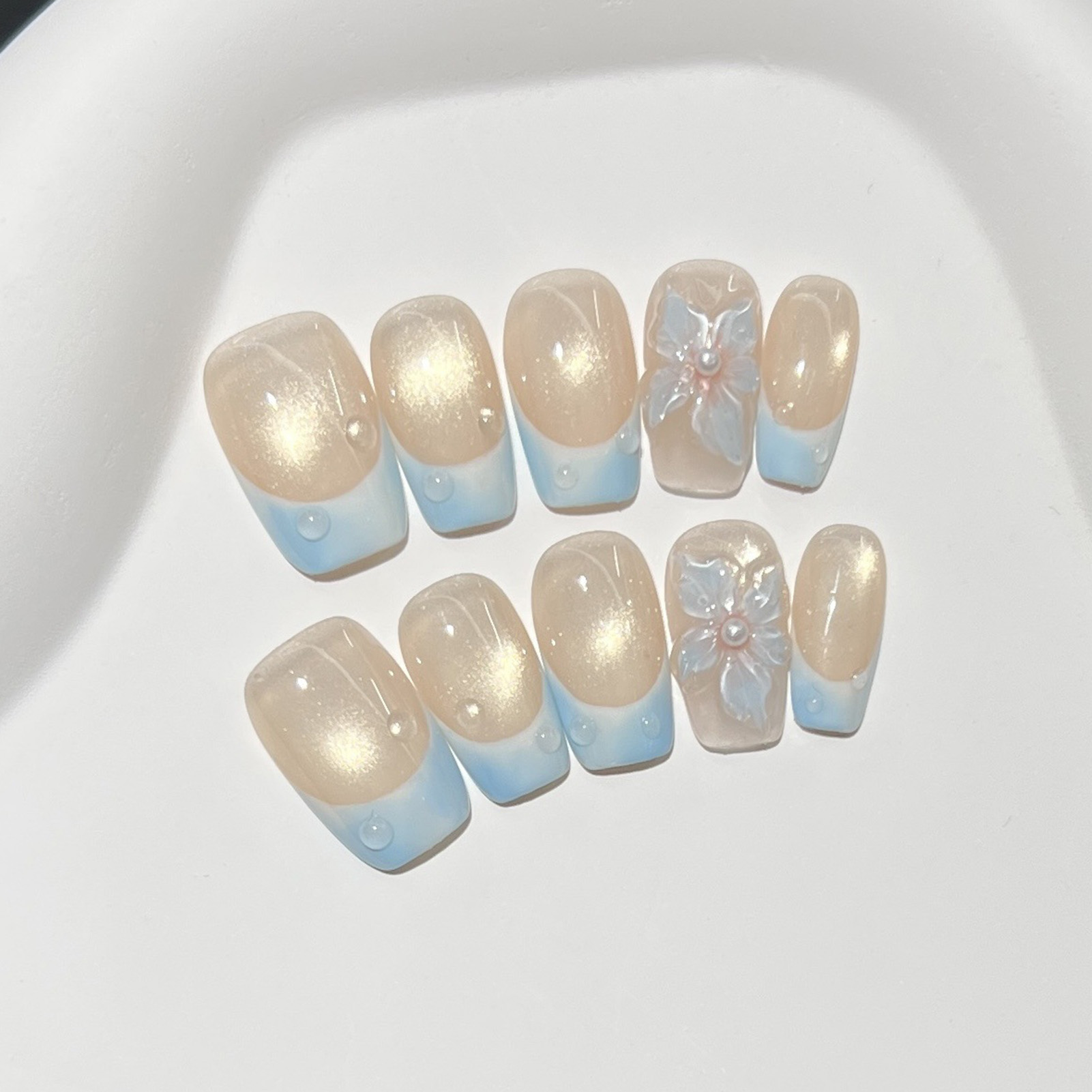10 шт. французских синих глянц – обзор и цена Nail Art Glossy