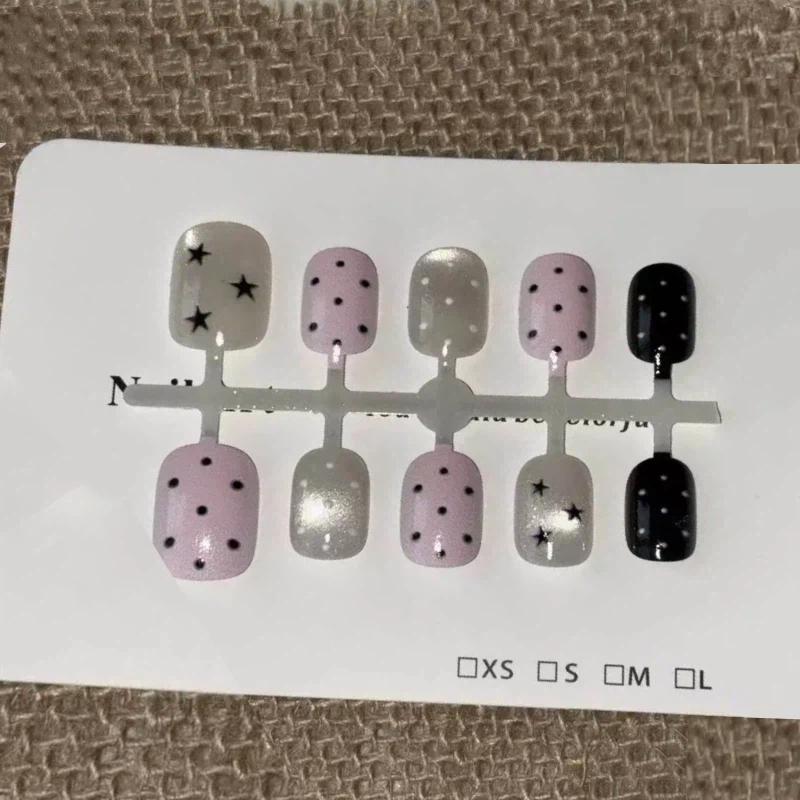 10 шт. розовых накладных ногте – обзор и цена Nail Art Cat Eye Pink