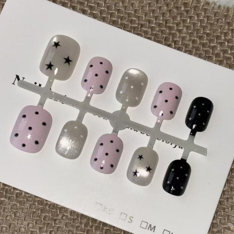10 шт. розовых накладных ногте – обзор и цена Nail Art Cat Eye Pink