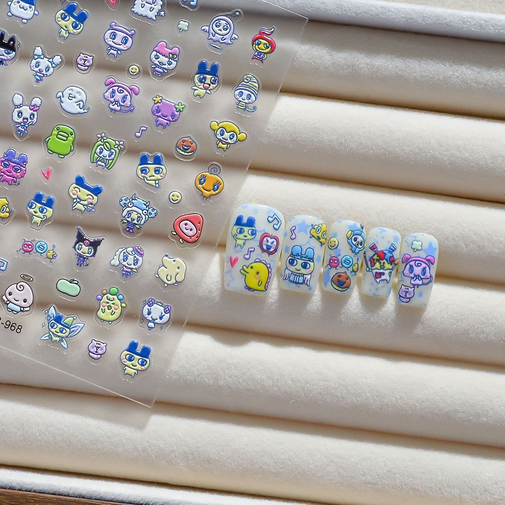 Наклейки для ногтей с 3D-релье – обзор и цена Nail Art Design
