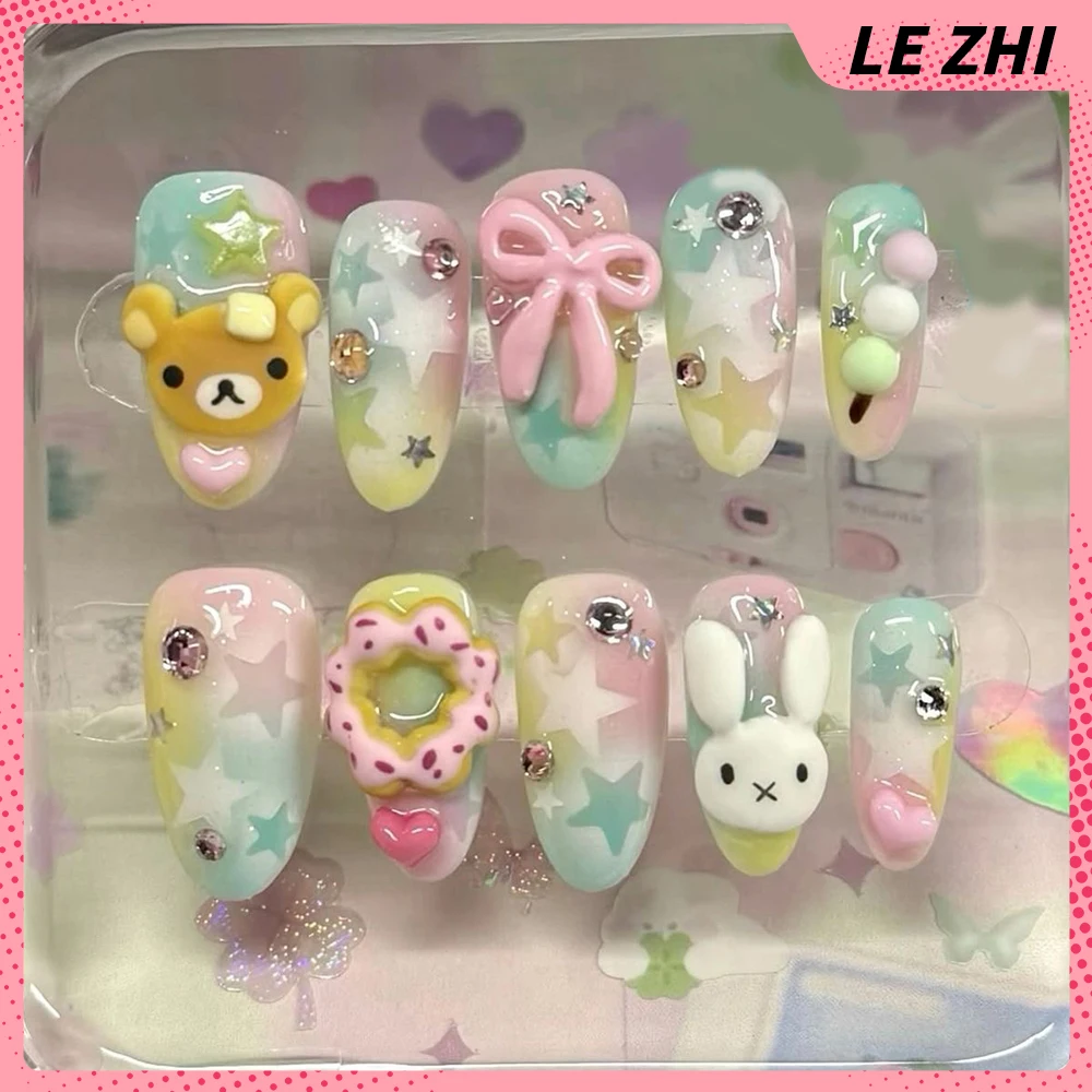 3D ручной работы Rilakkuma Pre – обзор и цена Nail Art Strawberry