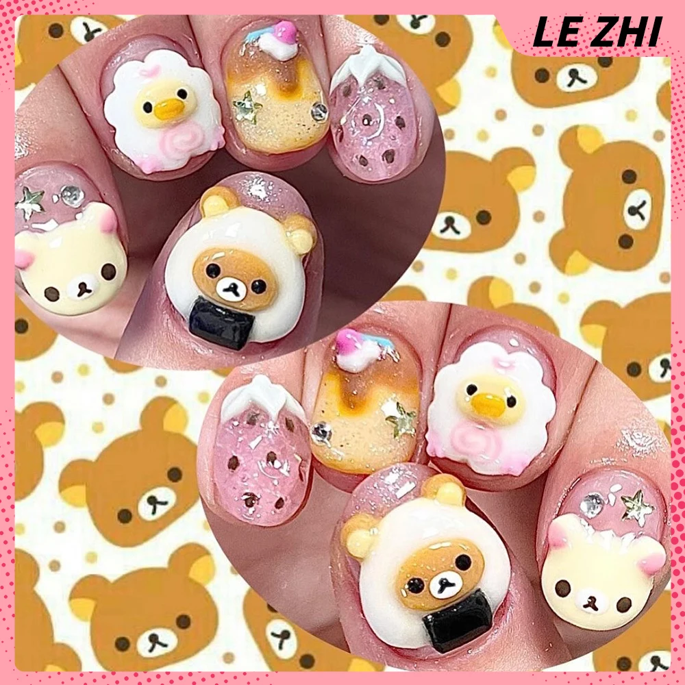 3D ручной работы Rilakkuma Pre – обзор и цена Nail Art Strawberry