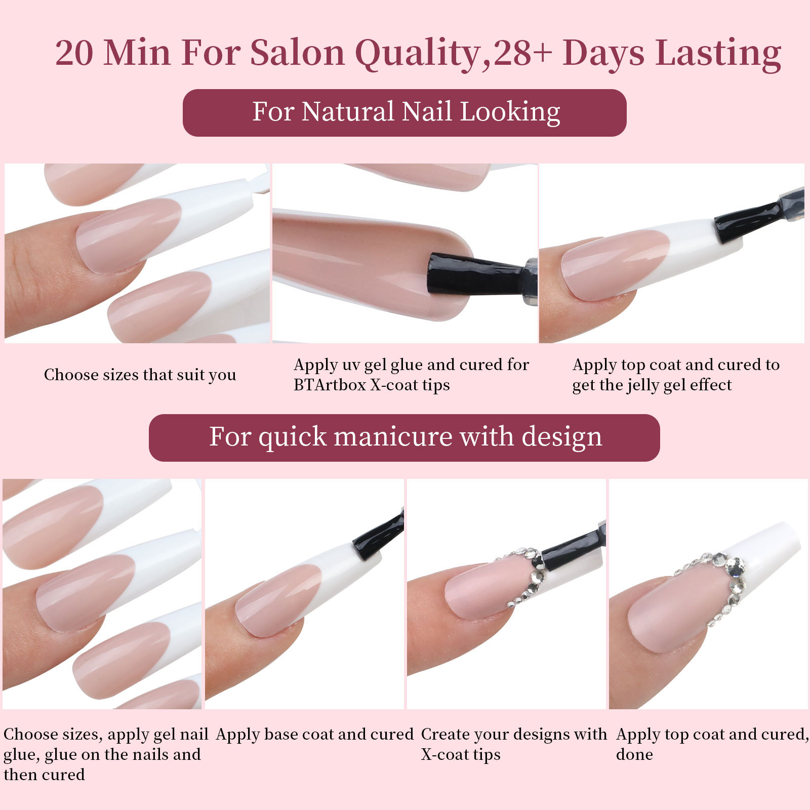 120 шт., красочные накладные н – обзор и цена Nail Art Xl