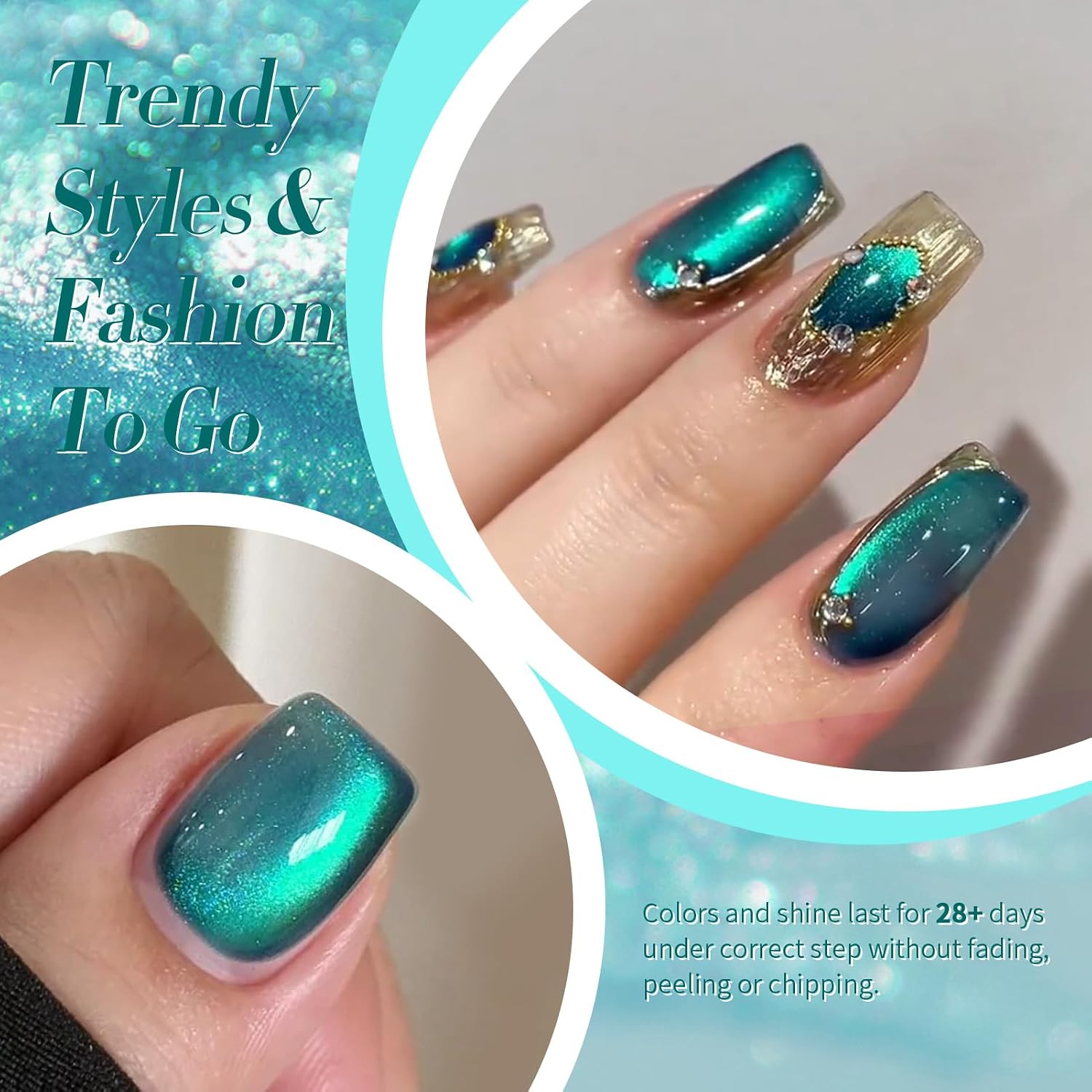 15 мл изумрудно-зеленый гель-л – обзор и цена Nail Art Emerald Green