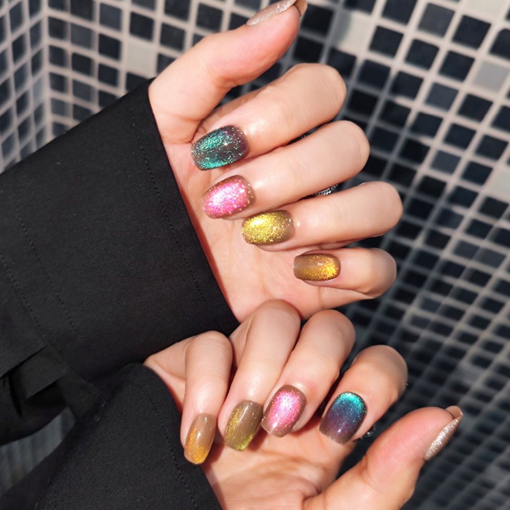 24 шт. многоразовых накладных  – обзор и цена Nail Art Full Cat Eye