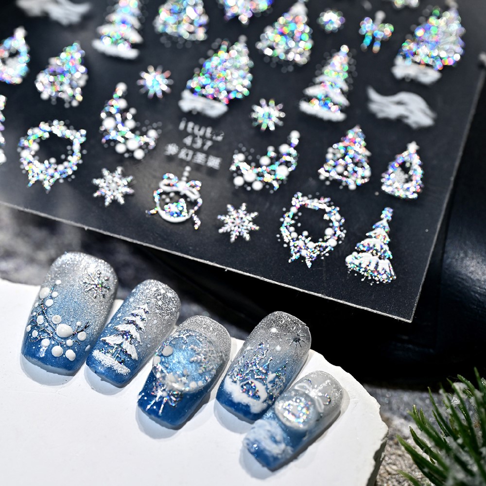 5D тисненный золотой замок/гир – обзор и цена Nail Art Gothic