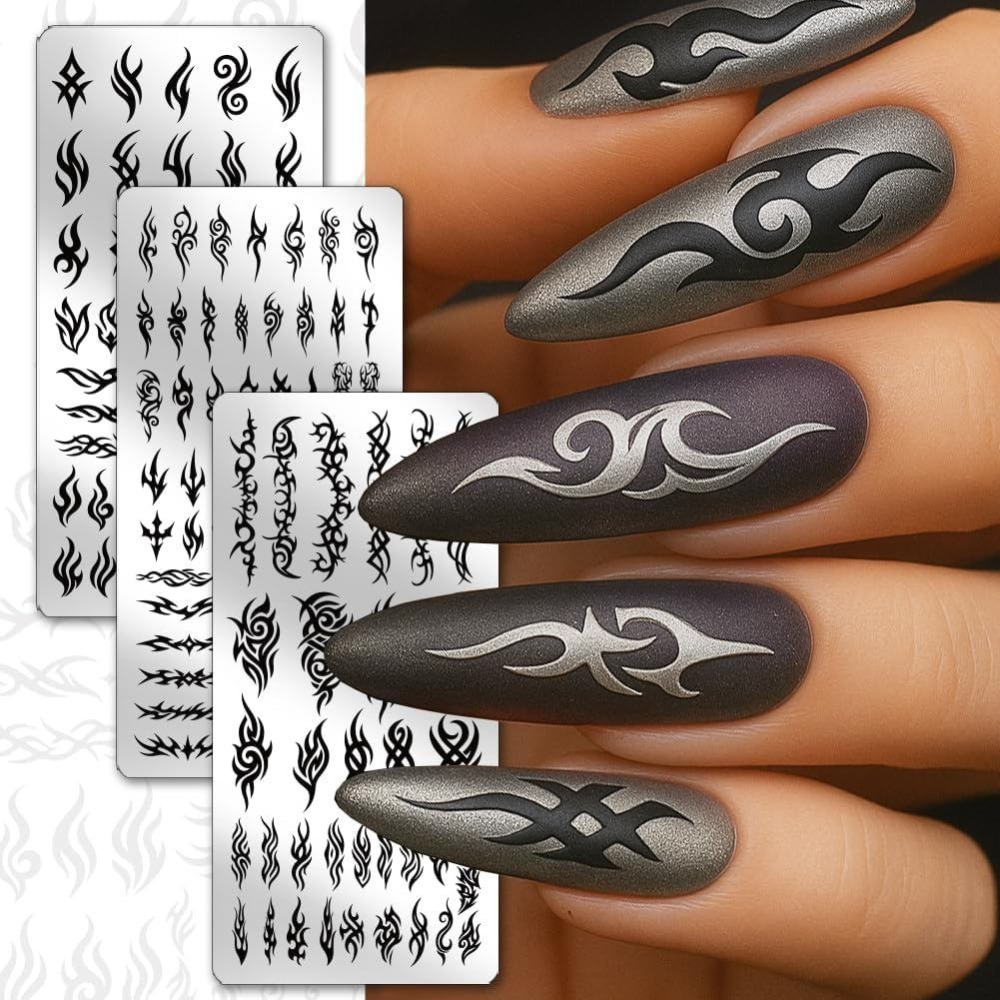 3 шт. трафаретов для нейл-арта – обзор и цена Nail Art Gothic
