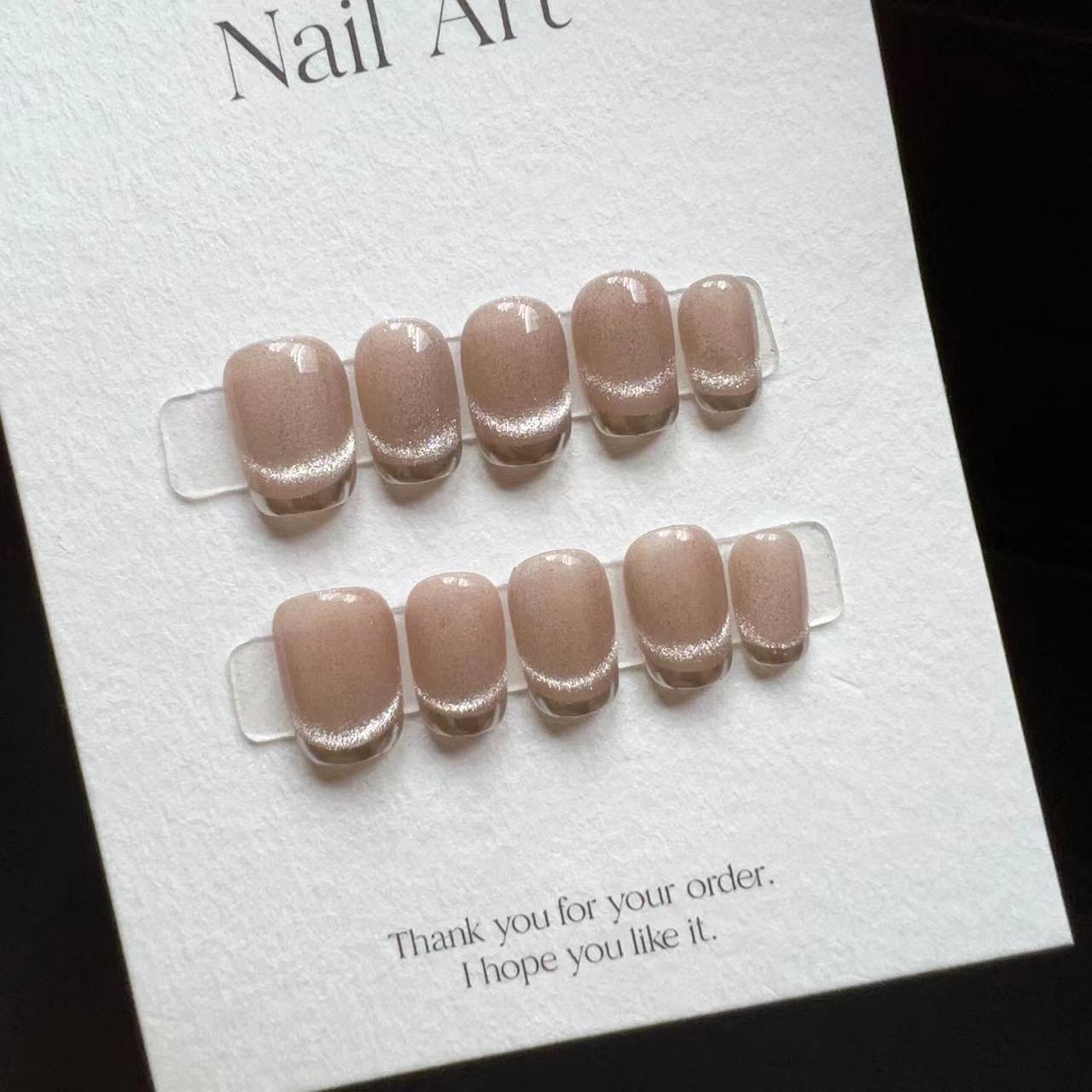 10 шт. Накладные ногти ручной  – обзор и цена Nail Art Full Cat Eye
