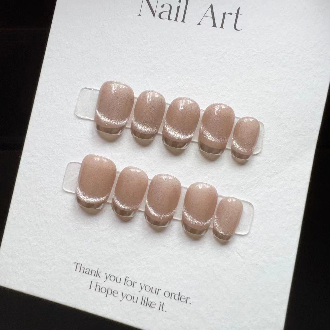 10 шт. Накладные ногти ручной  – обзор и цена Nail Art Full Cat Eye