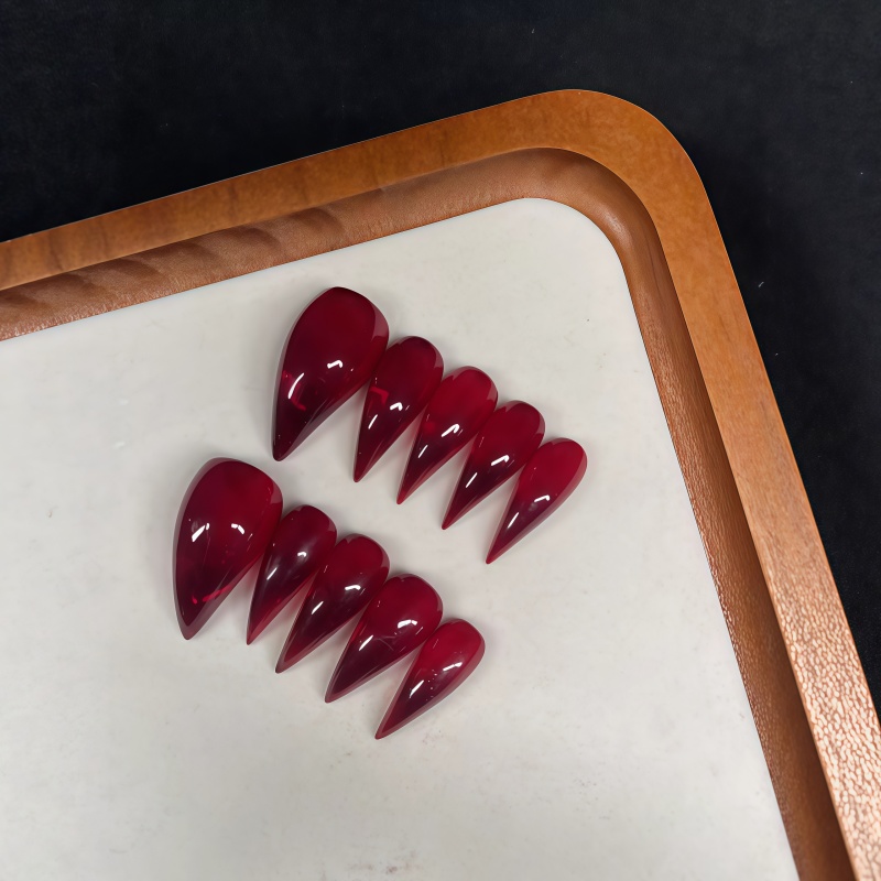 Длинные накладные ногти-стилет – обзор и цена Nail Art Gothic