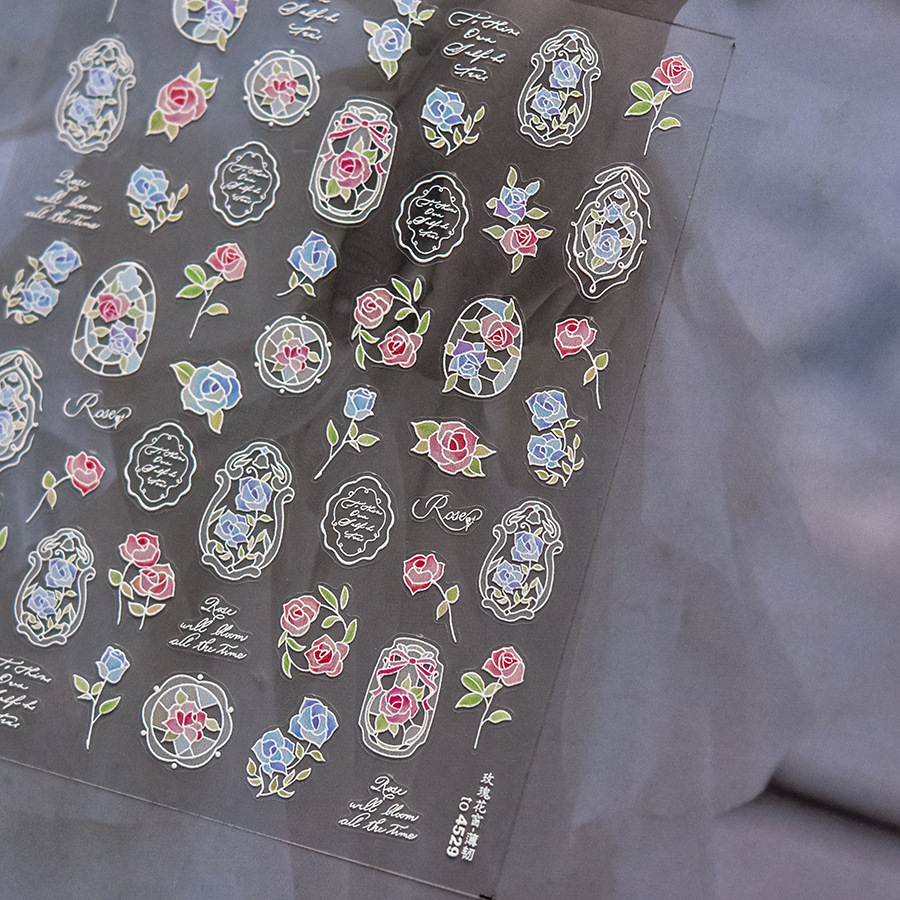 Роскошные 5D цветочные наклейк – обзор и цена Nail Art Zelda