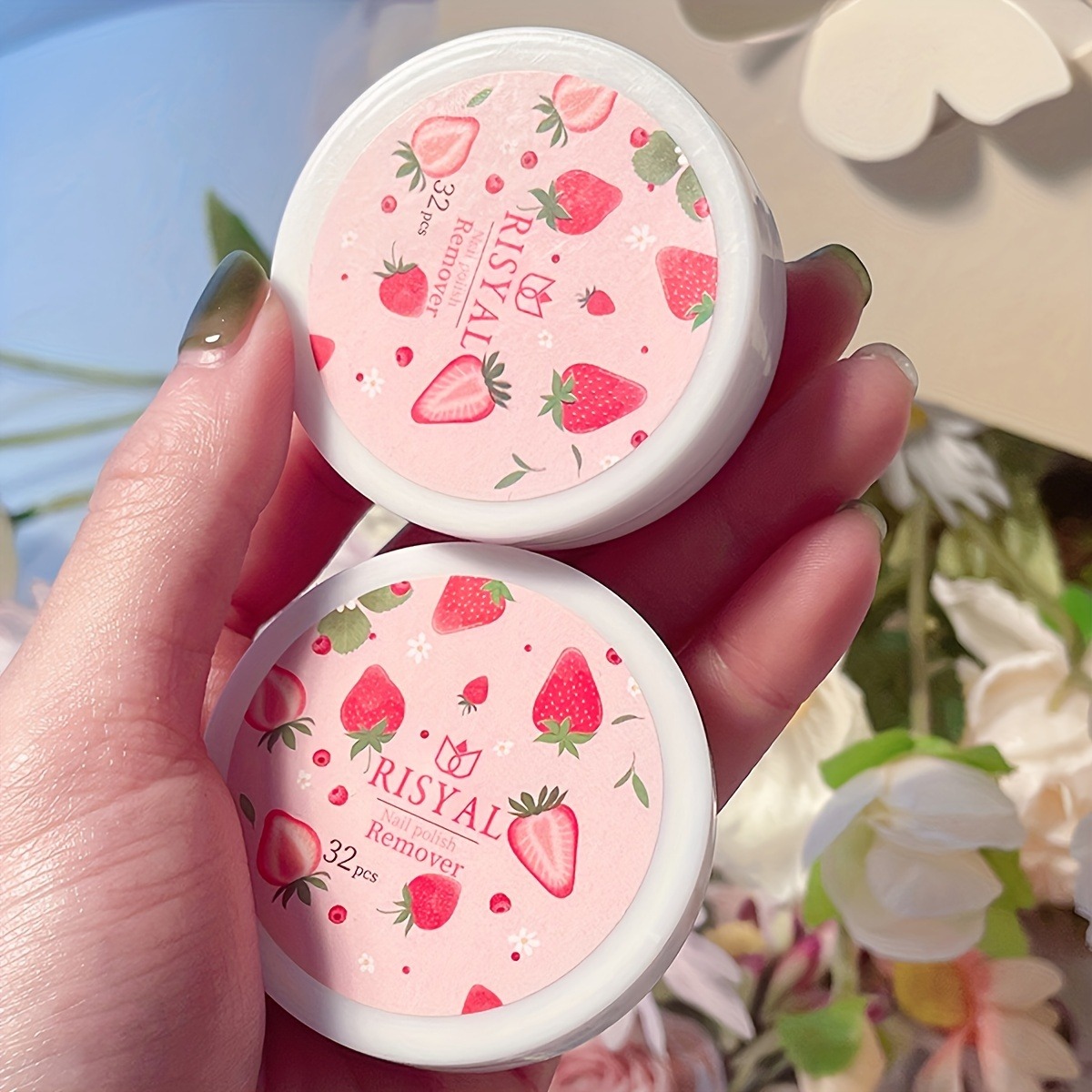 32 шт./кор. подушечки для снят – обзор и цена Nail Art Strawberry